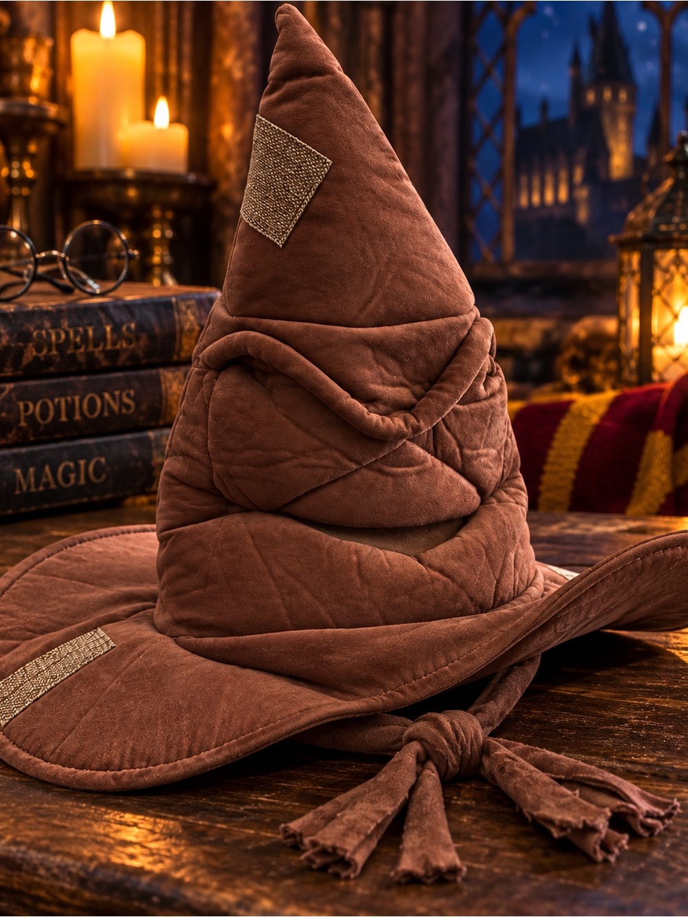 Brown Wizard Sorting Hat Party Prop -